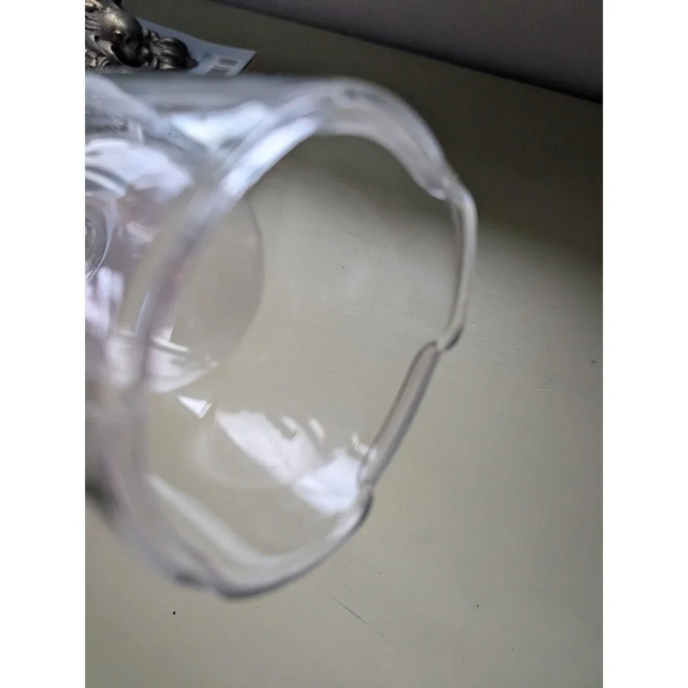 Vintage 9in Glass Oil Lamp Cylinder Hurricane‎
